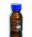 Amber glass bottle for light-sensitive samples
