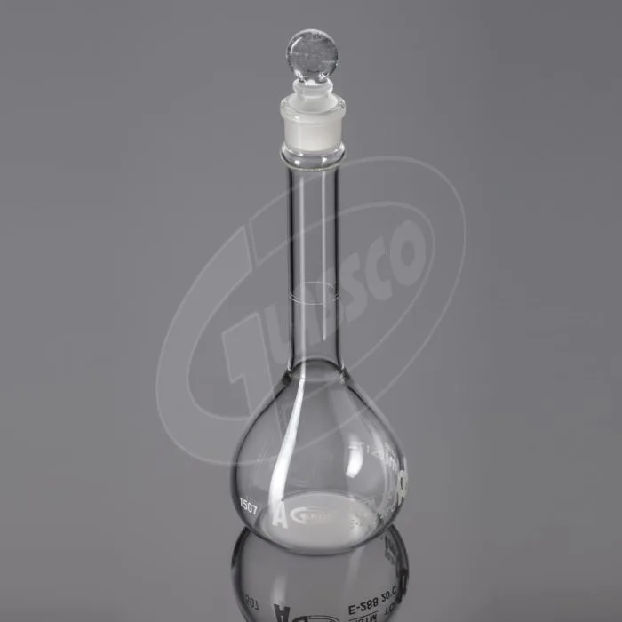 Volumetric Flask Qr Coded With Penny Head Stopper