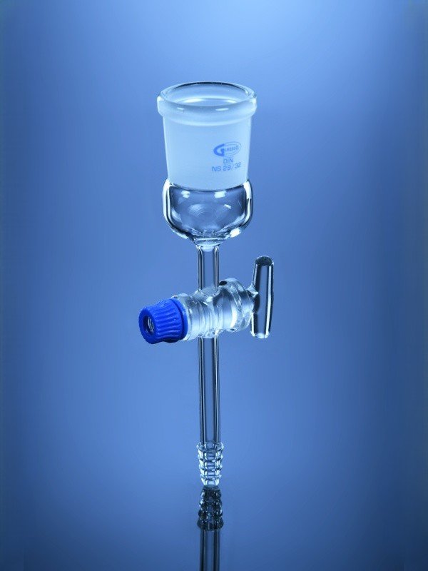 Adapter Socket with Glass stopcock