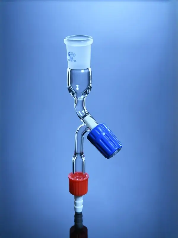Adapter, socket with PTFE needle valve stopcock