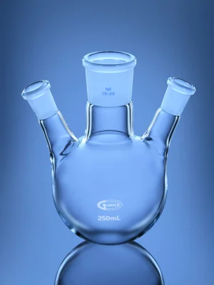 Flasks, Round Bottom, 3 Necks Angular, ASTM