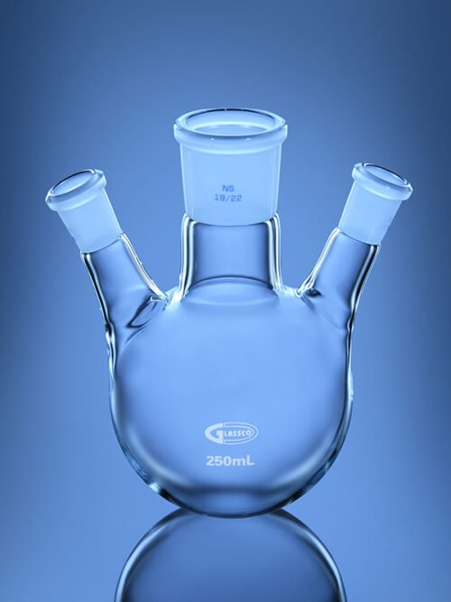 Flasks, Round Bottom, 3 Necks Angular, ASTM