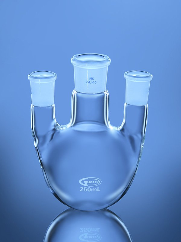 Flasks Round Bottom 3 Neck Parallel DIN & USP