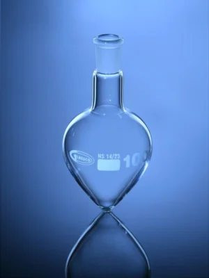 pear shape flask single neck DIN