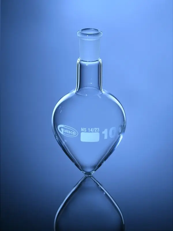 pear shape flask single neck DIN