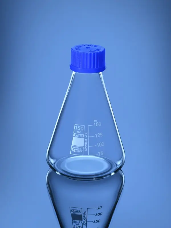 Erlenmeyer Flask with Screw Cap