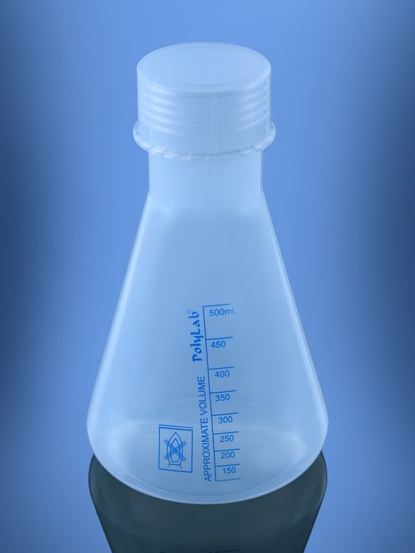 Flask Conical PP with Screw cap