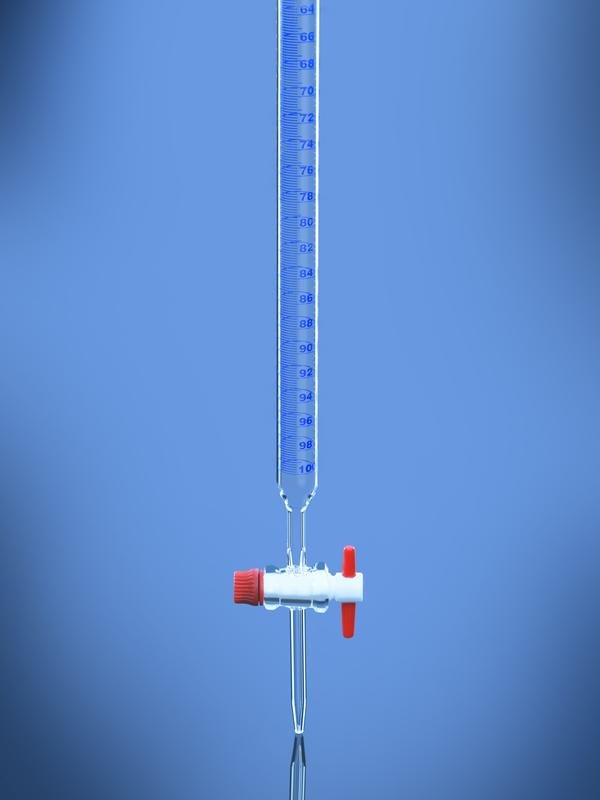 Burette Unserialized Class A With PTFE Key Stopcock ASTM