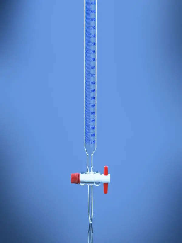 Burette Unserialized Class A With PTFE Key Stopcock ASTM