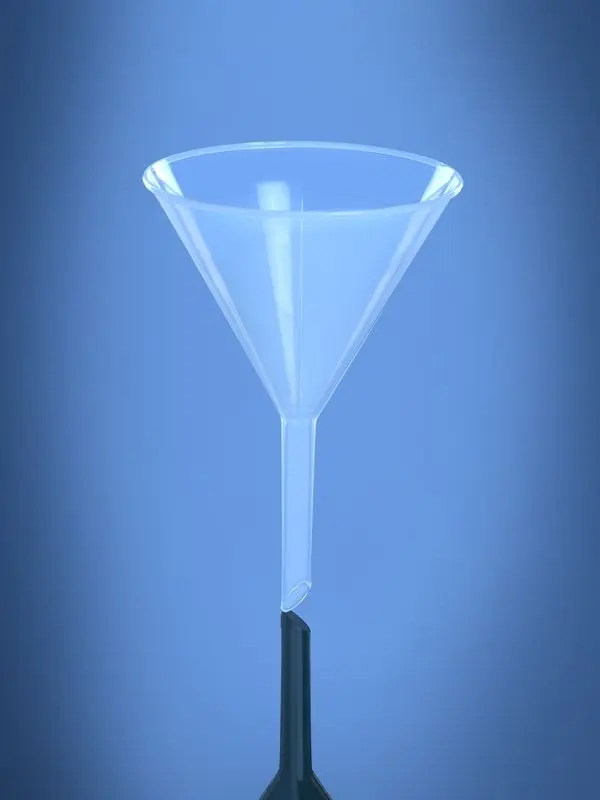 Funnels Long Stem have smooth walls PP