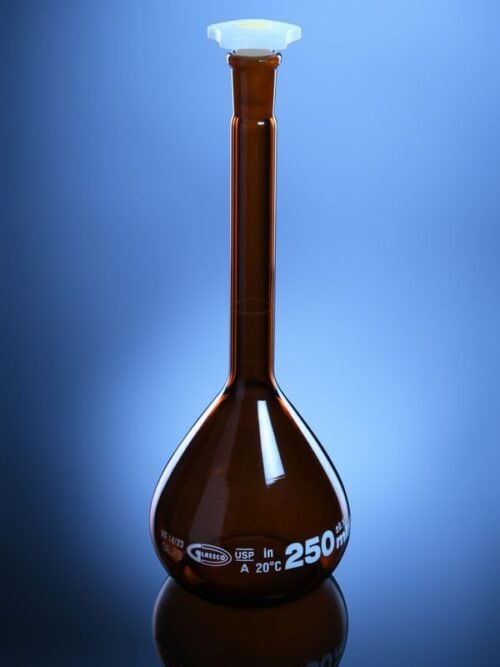 Amber Volumetric Flask Qr-Coded