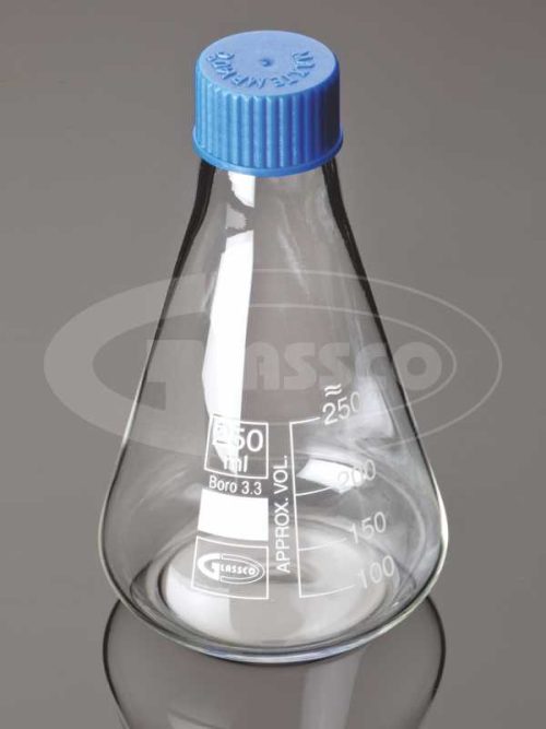 Flask Erlenmeyer, with Screw Cap, ASTM