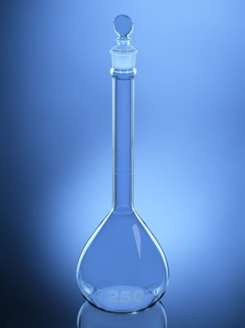 Volumetric Flask Qr Coded With Penny Head Stopper