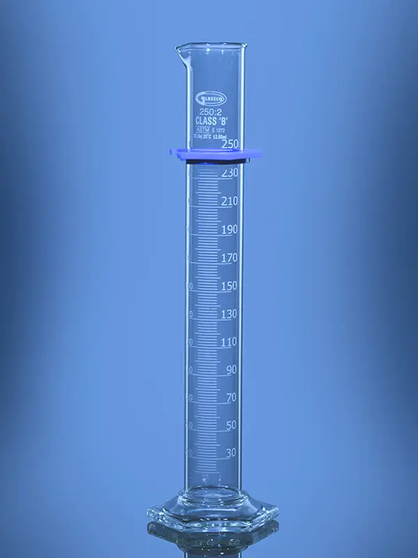Measuring Cylinder Graduated Hex Base
