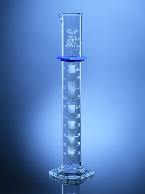Measuring Cylinder Graduated Hex Base