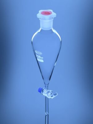 Separating Funnel Squibb shape with Solid Glass Stopcock
