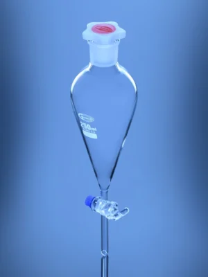 Separating Funnel Squibb shape with Solid Glass Stopcock