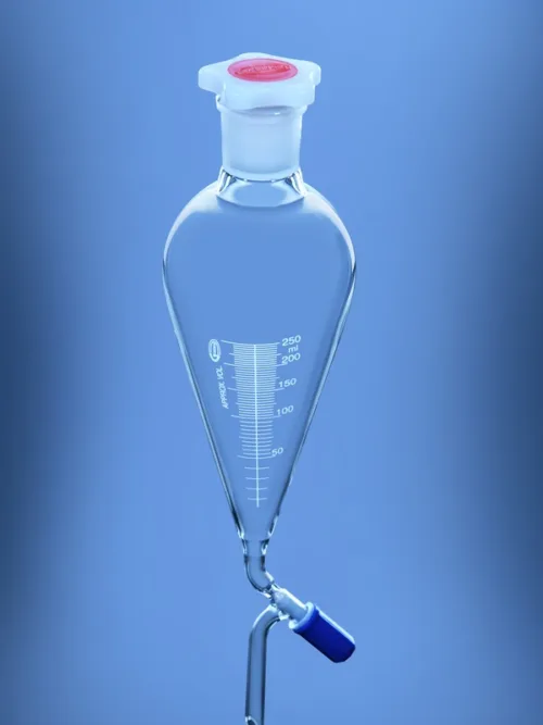 Separating Funnel Squibb shape with graduation & PE Stopper