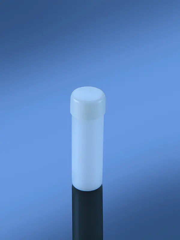 Plastic scintillation vials with screw caps