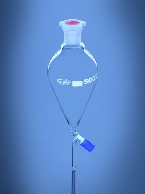Separating Funnel Pear ISO Shape with Needle Valve Stopcock