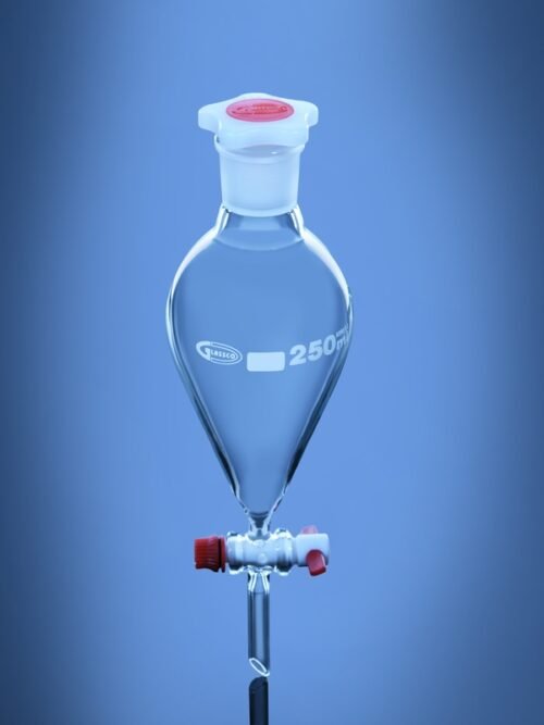 Separating Funnel Pear ISO Shape PTFE Stopcock