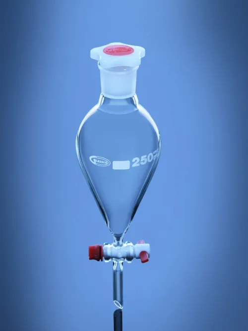 Separating Funnel Pear ISO Shape PTFE Stopcock