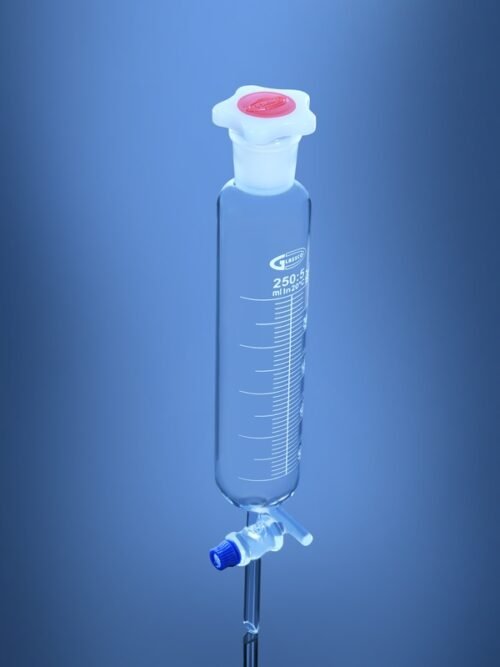 Dropping Funnel Cylindrical Solid Glass Stopcock DIN/ISO