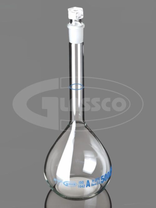 Volumetric Flask Class-A With Hollow glass Stopper Batch Certificate