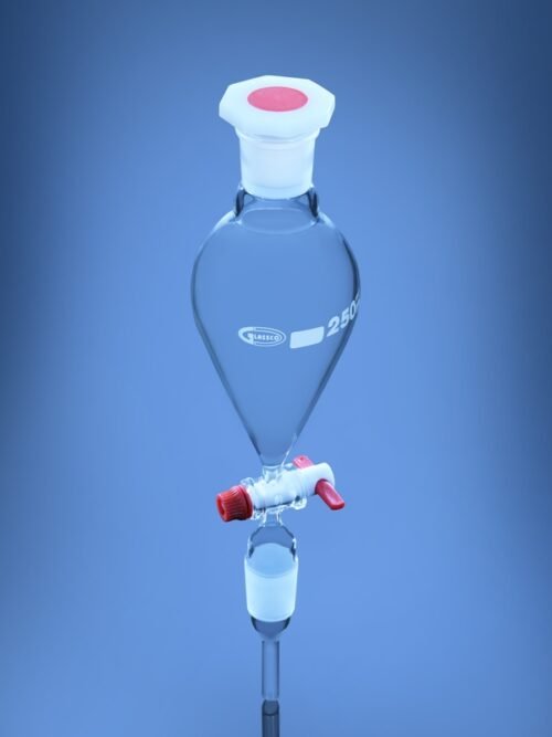 Separating Funnel Pear shape with PTFE Stopcock