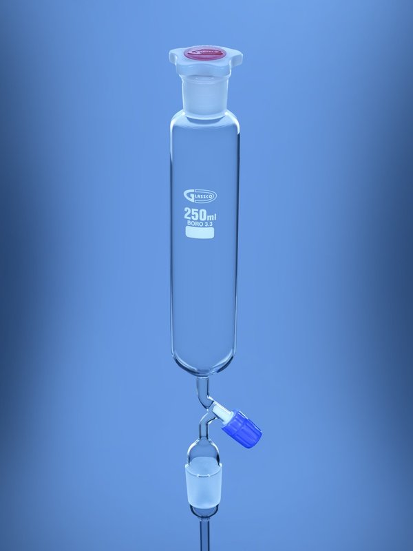 Separating Funnel Cylindrical with Needle Valve Stopcock DIN/ISO