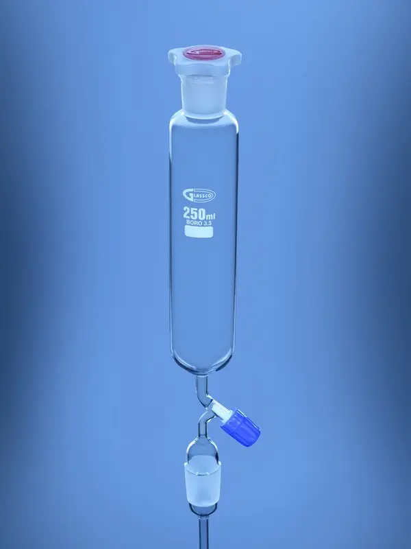 Separating Funnel Cylindrical with Needle Valve Stopcock DIN/ISO