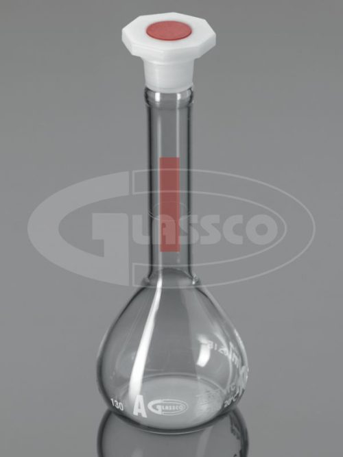 Volumetric Flask Qr Coded Red Stripe ASTM