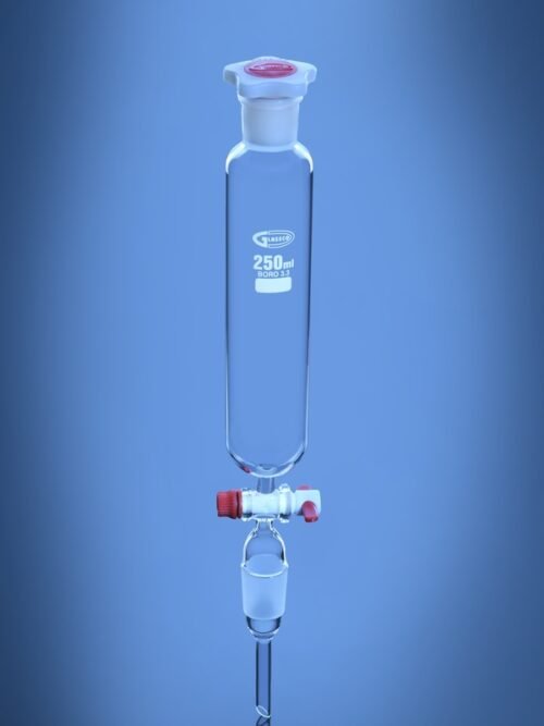 Separating Funnel Cylindrical PTFE Stopcock DIN/ISO