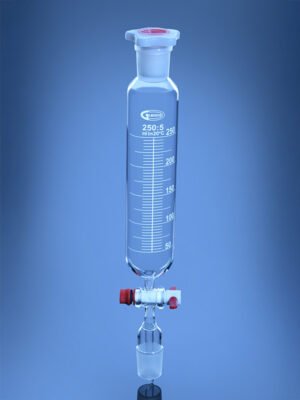 Dropping Funnel Cylindrical with stem inside cone PTFE Stopcock