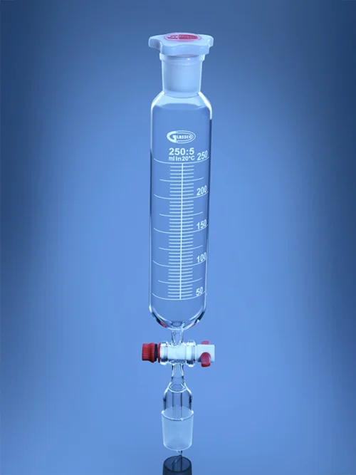 Dropping Funnel Cylindrical with stem inside cone PTFE Stopcock