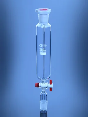 Pressure Equalizing Funnels Cylindrical PTFE Stopcock DIN/ISO