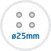 25 mm