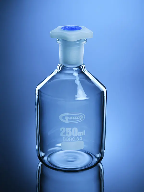 Bottles Reagent Narrow Mouth Clear Glass DIN/ISO
