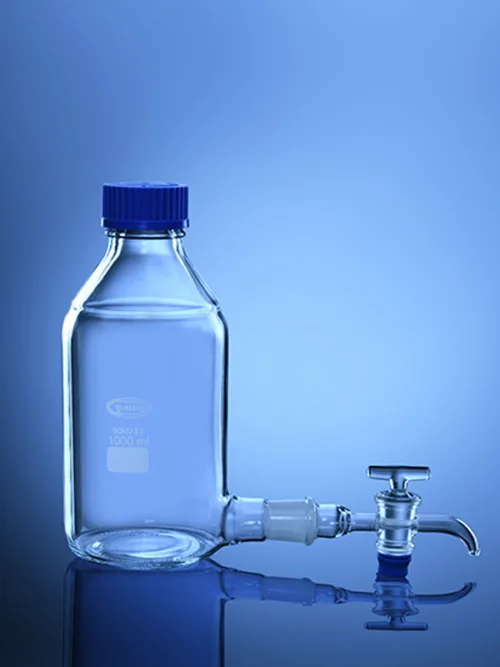 Bottle Aspirator with GL 45 Cap and Interchangeable Stopcock New