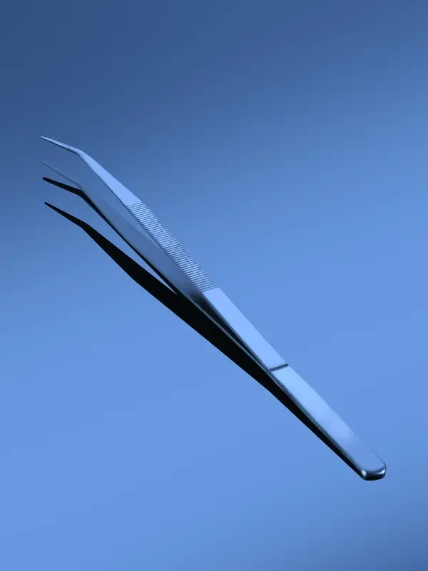 Forceps Curved Fine Points
