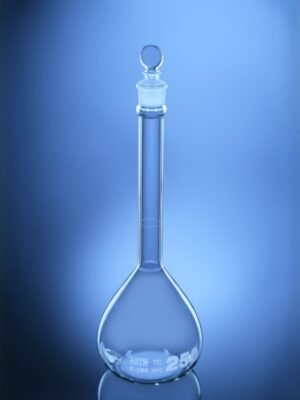 Volumetric Flask Qr Coded With Penny Head Stopper