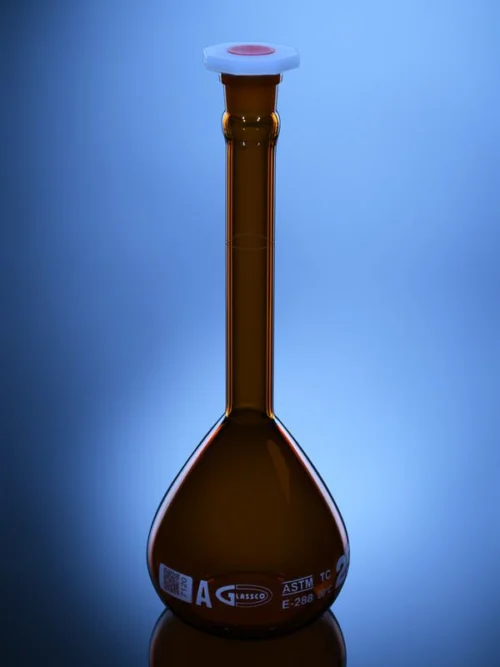 Amber Volumetric Flask PE Stopper