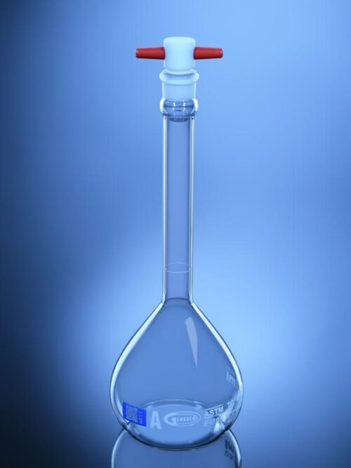 Volumetric Flask Qr-Coded With PTFE Stopper