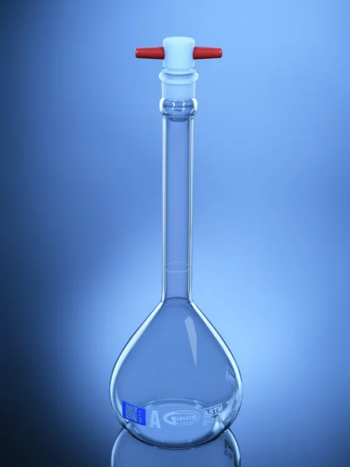 Volumetric Flask Qr-Coded With PTFE Stopper
