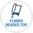 Flared Beaded Top