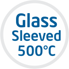 Glass Sleeved 500°C