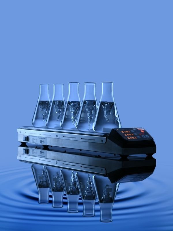 5-POSITION DIGITAL MAGNETIC STIRRER WITH HEATING (Digital)