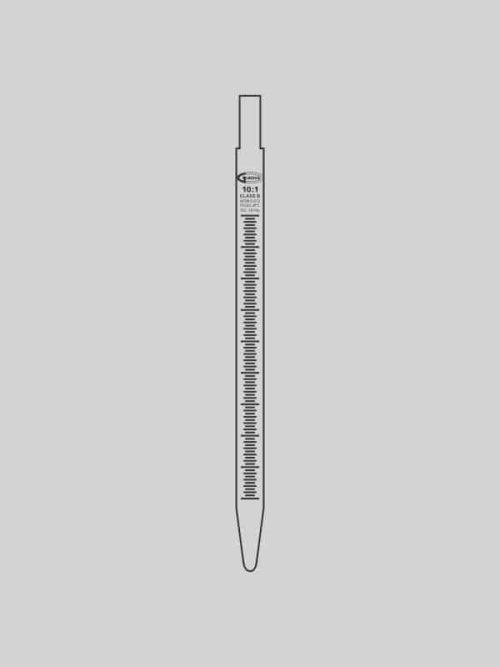 Pipette, Measuring, Mohr type, Quartzware Q125.530.01