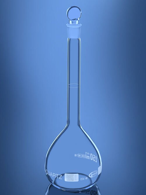 Flask Volumetric Accurate Dimension Durable Quartzware