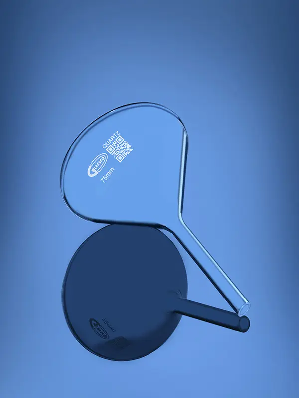 Funnel with stem Quartzware